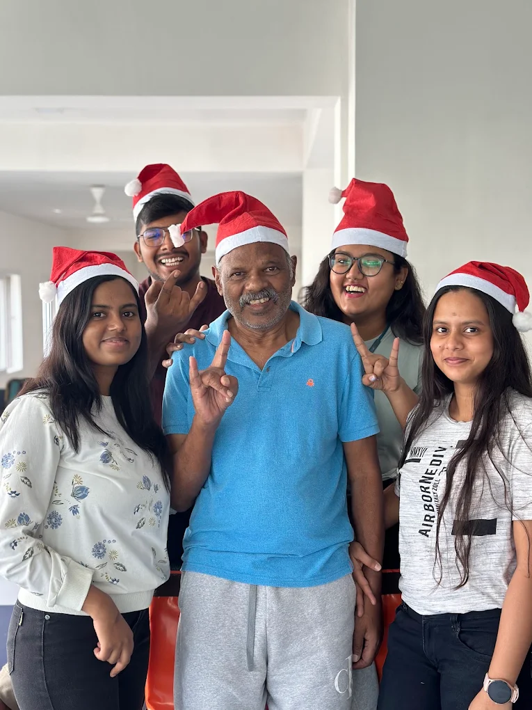 The team with a patient